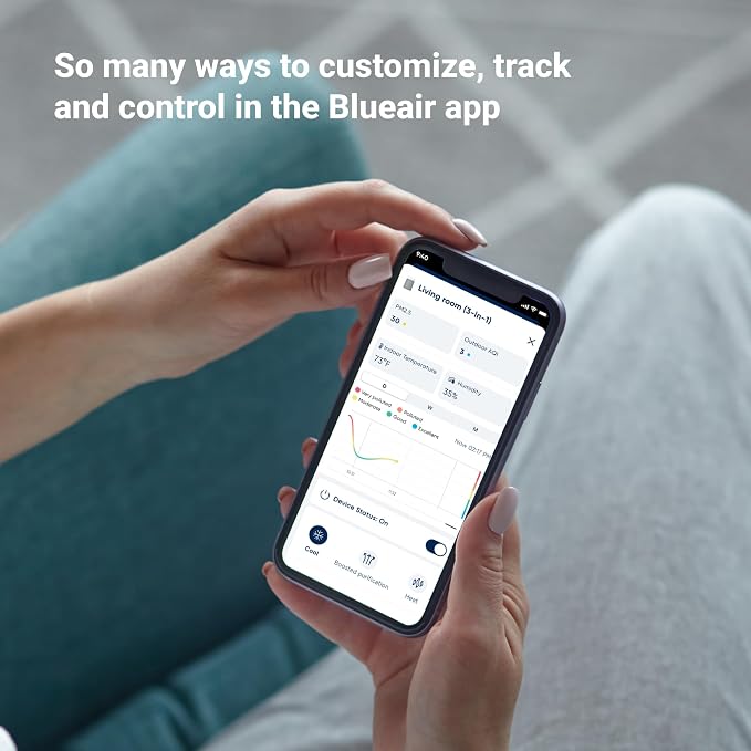 BLUEAIR ComfortPure Most Powerful 3-in-1 Air Purifier: Cooling, Purifying - Image 9