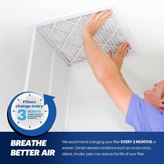 BNX TruFilter 16x25x1 MERV 13 AC Furnace Air Filter - Image 7