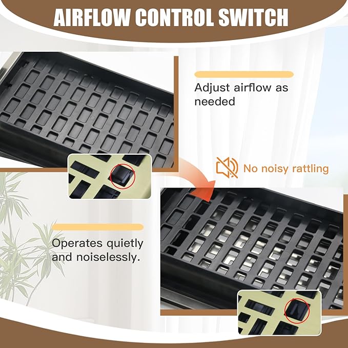Air Floor Vent Adjustable Register 4x12 Inch Floor Register Vents - Image 5