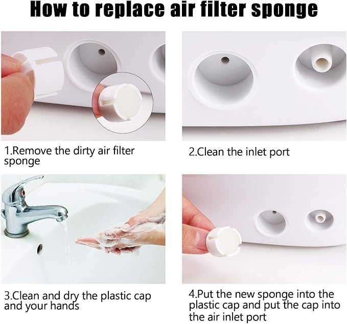 Boao 48 Pieces Nebulizer Filters Replacement Air Filter Sponge - Image 3