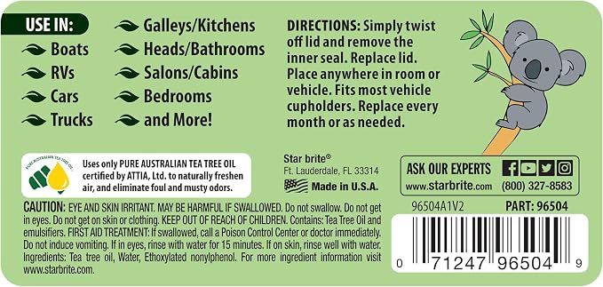 STAR BRITE Australian Tea Tree Oil Gel Air Purifier Tub - Image 3