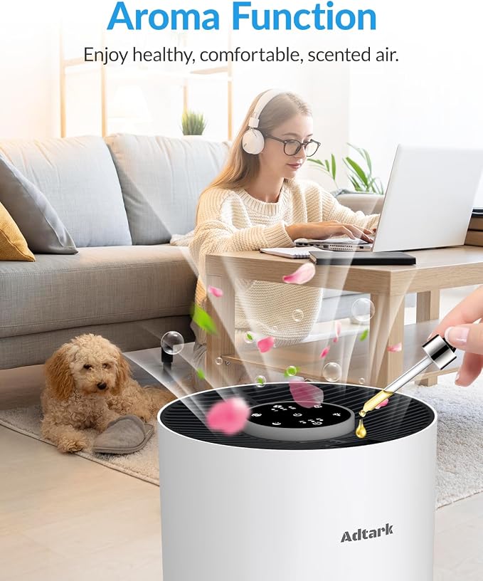 2 Pack Air Purifiers for Home Bedroom, ADTARK Air Cleaner - Image 3