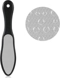 Double-Sided Nano Glass Foot File, Heel Scraper for Cracked Heels and Dry Dead Skin, Black Calloused Feet Remover Tool, Professional Foot Files Pedicure File for Home Salon