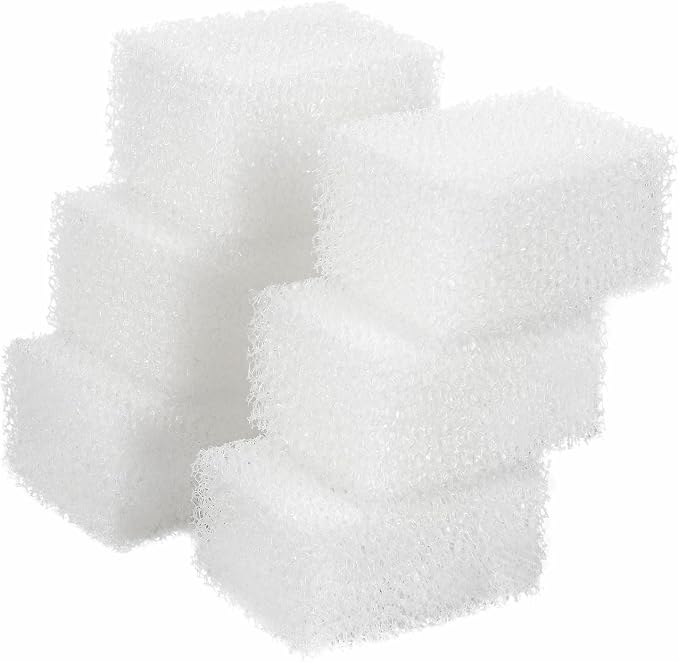 AQUANEAT 6-Pack Replacement Filter Sponge Pads, Aquarium Foam Insert Compatible by Aquaneat
