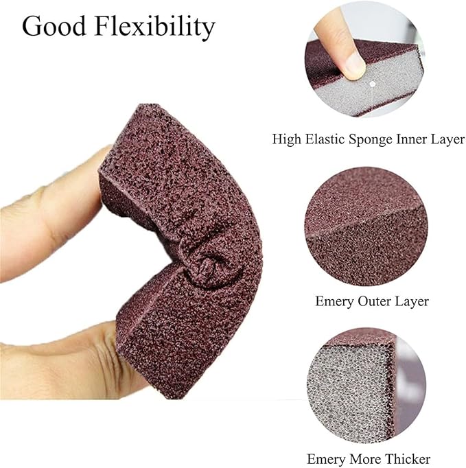 Nano Carborundum Sponge, Emery Sponge Kitchen Pot Brush - Image 3