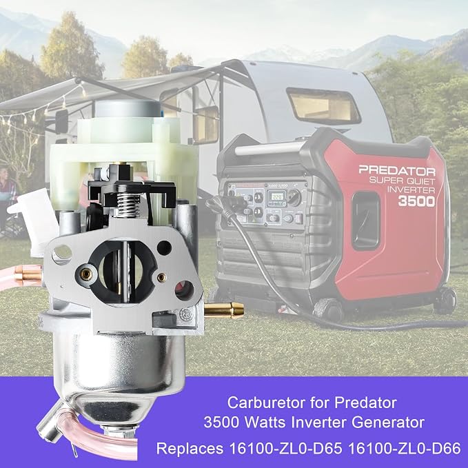 Carburetor for Predator 3500 Watts Inverter Generator 63584 Carb - Image 2
