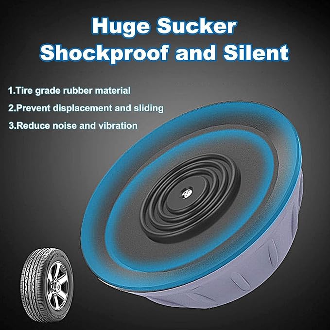 Dadop 4Pcs Anti Vibration Pads for Washing Machine and Dryer Shock and Noise - Image 5