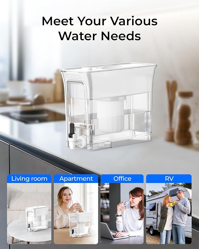 Waterdrop 0 TDS 35-Cup Slim Water Filter Dispenser, Large Capacity, PFOA/PFOS - Image 9