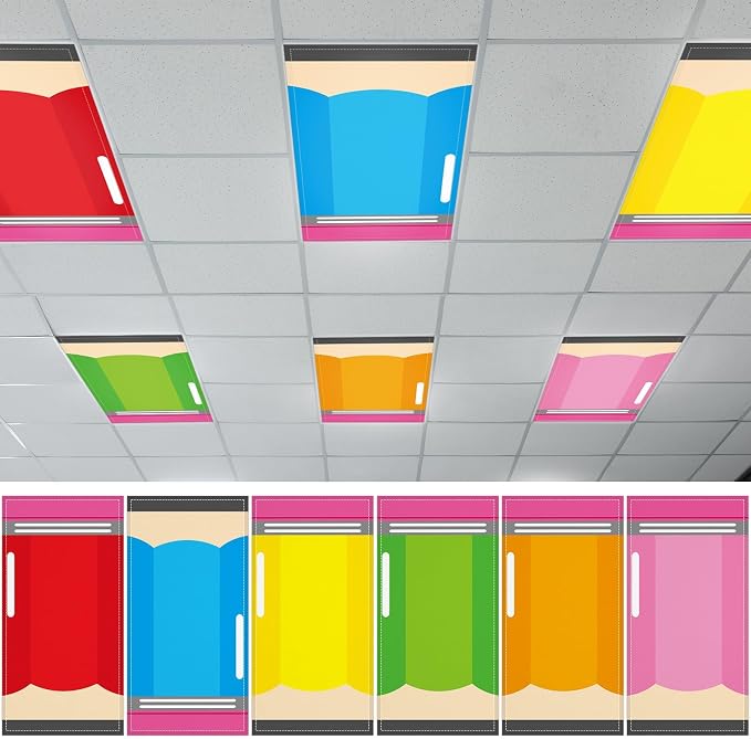 Wiooffen 6 Pcs Fluorescent Light Covers by Wiooffen