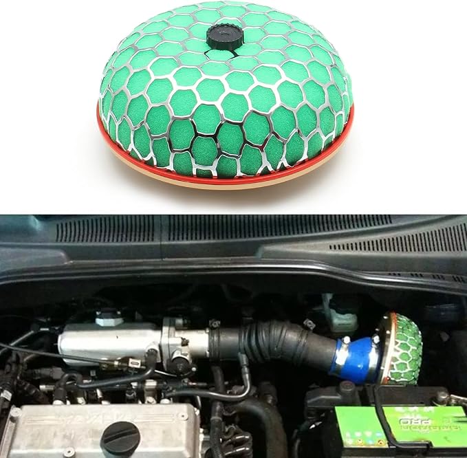3.15" High Flow Air Intake Mushroom Filter Washable Sponge Honeycomb Mesh Air - Image 6