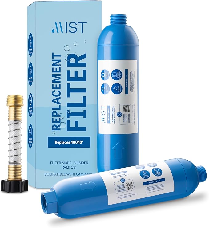 Mist 40043 Replacement for Camco RV Inline Water Filter 40043, by MistWaterAirFilters