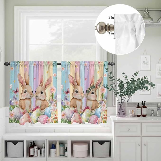 Easter Kitchen Curtains Set 3 Piece - Image 5