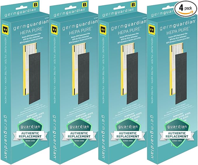 GermGuardian Filter B True HEPA Pure Genuine Air Purifier Filter, Removes by GuardianTechnologies