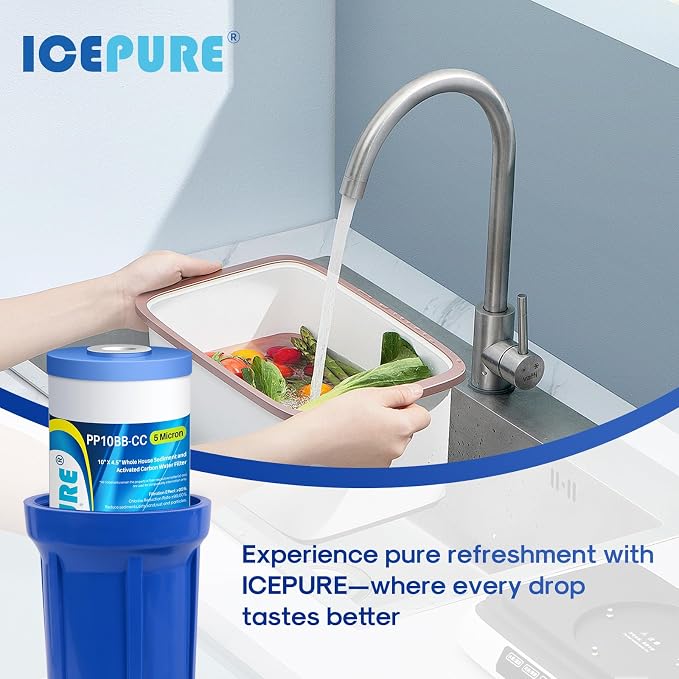 5 Micron 10" x 4.5" Whole House Water Filter Compatible - Image 9