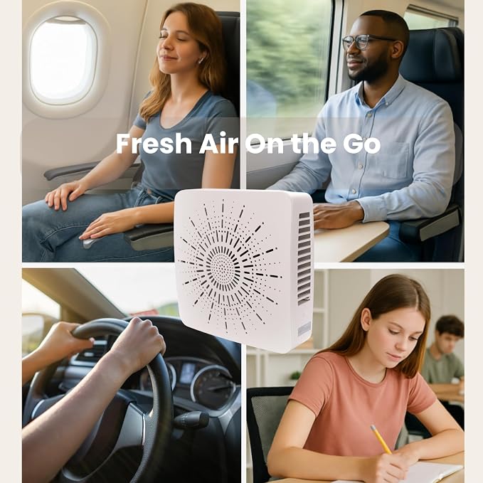 Portable Desktop Air Purifier & Fan Combo - Image 6