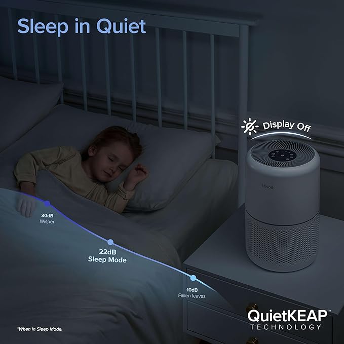 LEVOIT Air Purifiers for Home Bedroom, HEPA Sleep Mode, AHAM VERIFIDE, Smart - Image 5