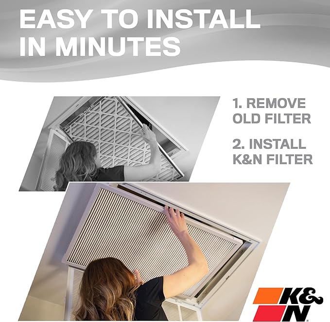 K&N 16X25X2 HVAC Furnace Air Filter, Lasts a Lifetime, Merv 8, the Last HVAC - Image 5