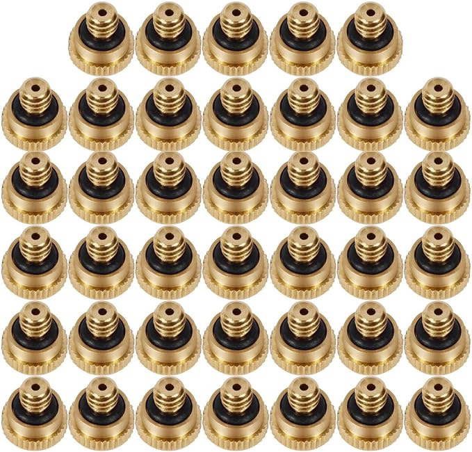 KUWAN 0.016" Orifice Thread UNC 10/24 Brass Misting Nozzles Low Pressure by KUWAN