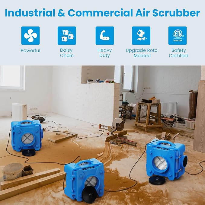CADPXS Shield-550 Air Scrubber, Negative Machine Airbourne Cleaner HEPA - Image 5