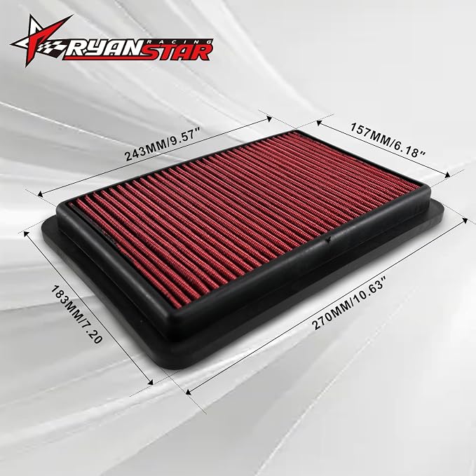 RYANSTAR RACING High-Flow Engine Air Filter 33-2480 Compatible - Image 2