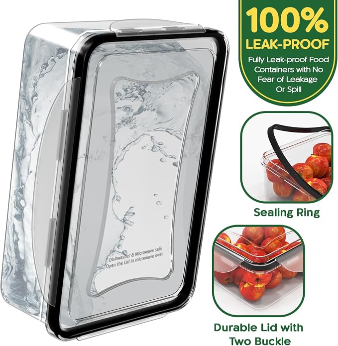RockBerry 66 Pcs Large Food Storage Containers - Image 3