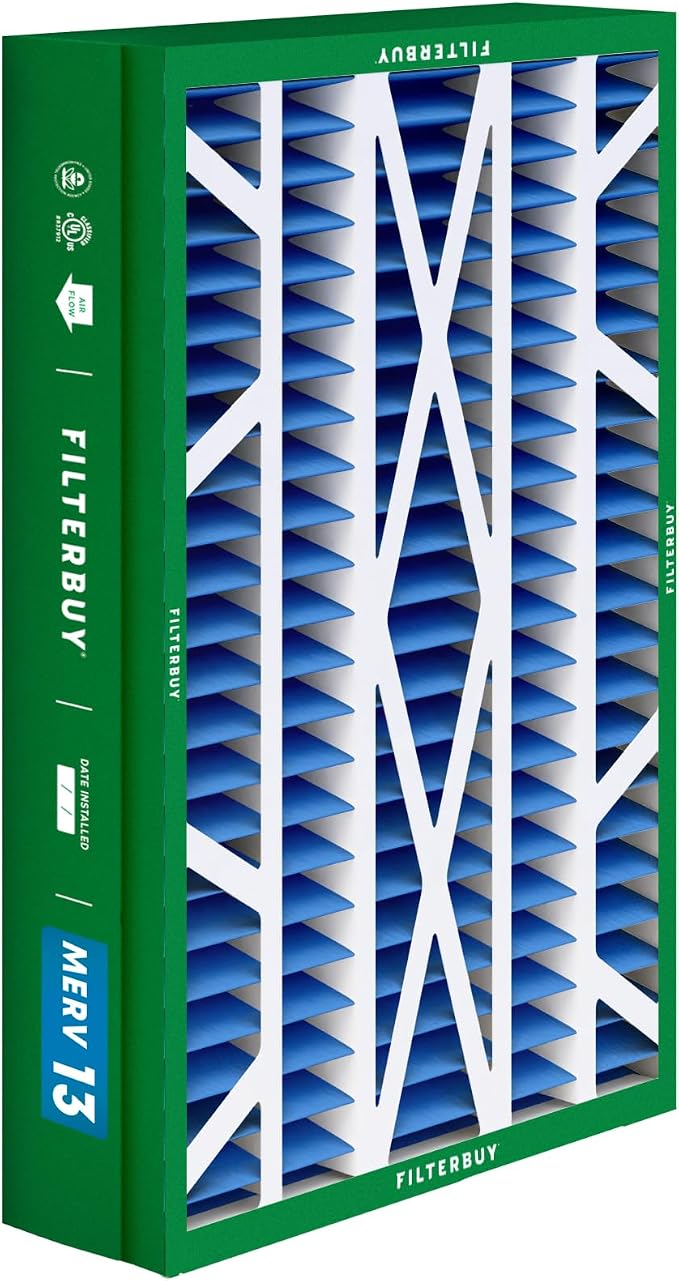 Filterbuy 14.5x27x5 Air Filter MERV 13 Optimal Smoke & Allergy Defense - Image 8