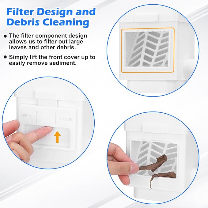 WADEO Rainwater Collection System, Rain Barrel Diverter Kit Fits - Image 2
