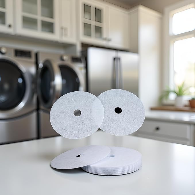 4 Pcs White Cloth Dryer Exhaust Filter, - Image 7