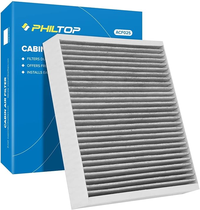 PHILTOP HEPA Cabin Air Filter w/Activated Carbon, Compatible by PHILTOP