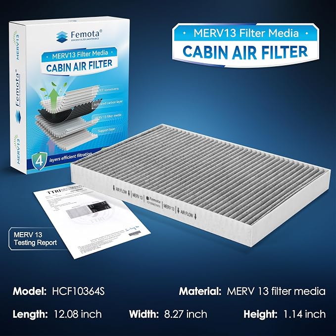 Certified MERV 13 Cabin Air Filter - Image 2