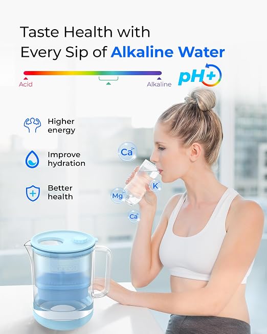 Waterdrop Glass Alkaline Water Filter Pitcher - Image 3