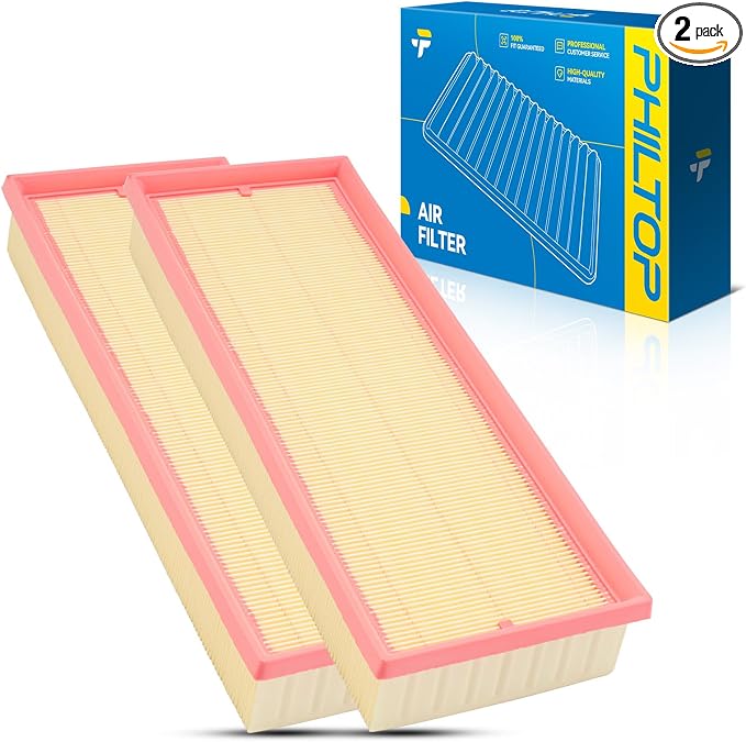 PHILTOP Engine air filter CA8768 2PC Replacement by PHILTOP