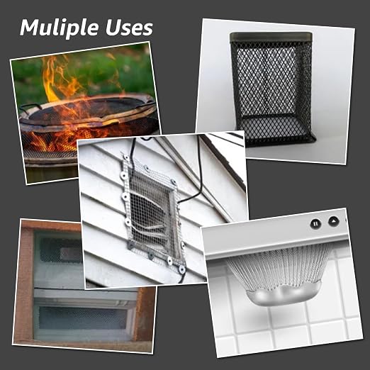 2 Pack 14"x11" Wire Mesh, 5 Mesh Crimped Stainless Steel Mesh, Never Rust - Image 5