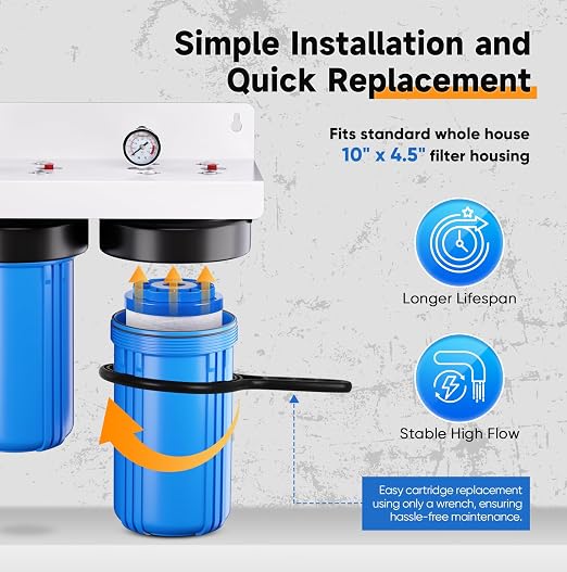 PUREPLUS 2-Stage Whole House Water Filtration System, - Image 7
