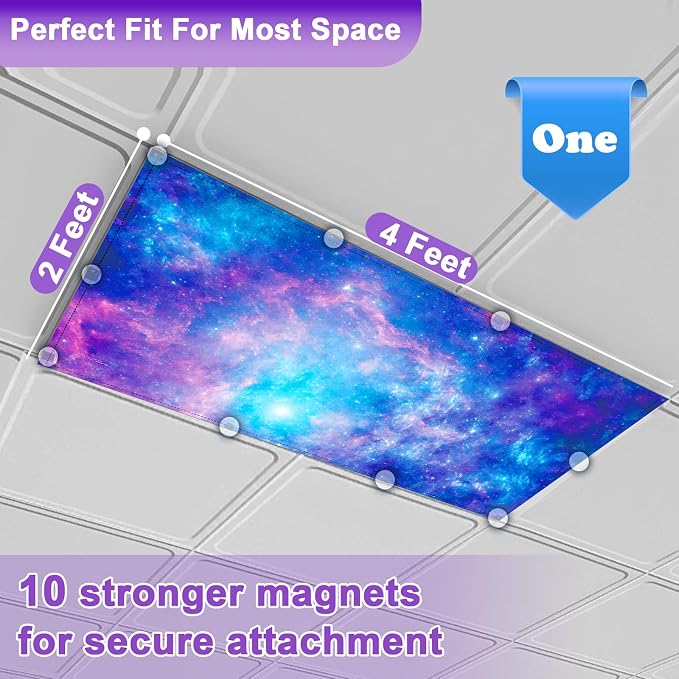 Fluorescent Light Covers for Ceiling Lights Classroom, Stylish Fluorescent - Image 2