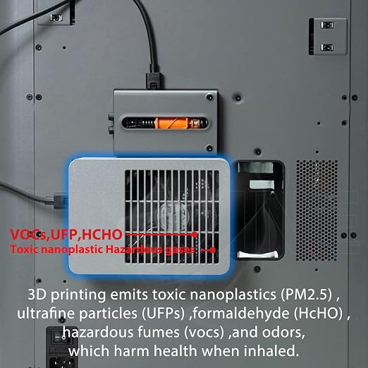 3PK Air Filter for Bambu Lab X2D, P2S External Exhaust Fan HEPA 13+Activated - Image 5