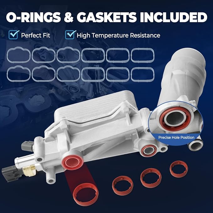 926-959 Upgrade Aluminum Engine Oil Cooler Oil Filter Housing - Image 6