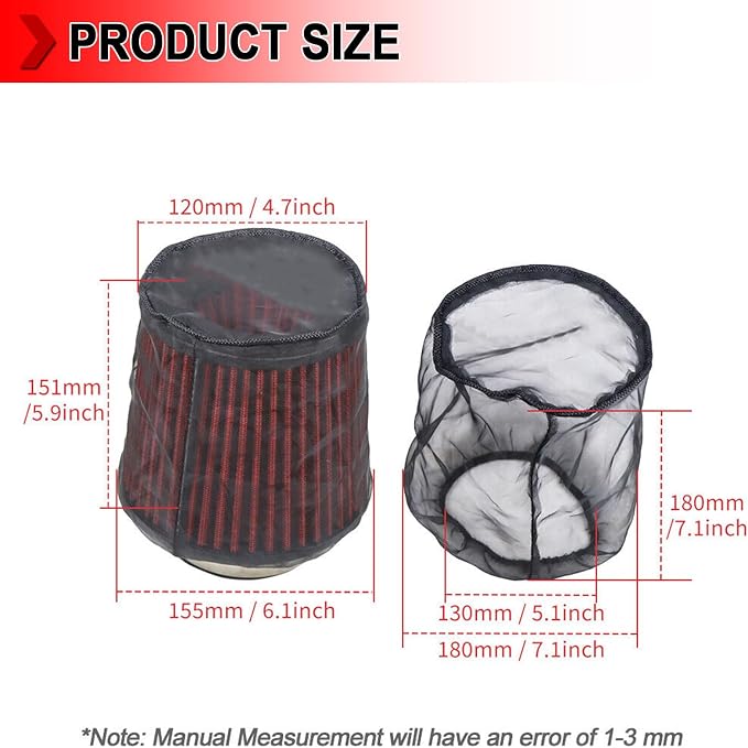 Universal Air Filter Cover, Air Filter Wrap - Image 5
