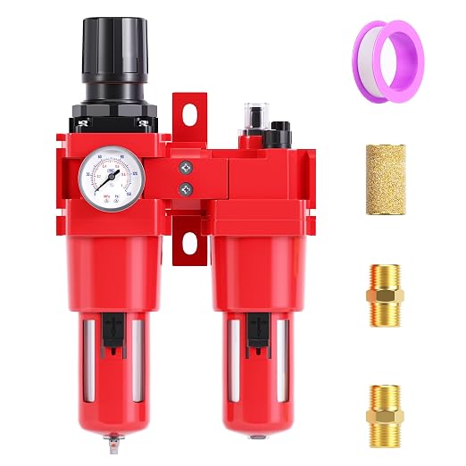 TAILONZ PNEUMATIC 1 Inch NPT Air Filter Pressure Regulator Water/Oil Trap by TAILONZPNEUMATIC