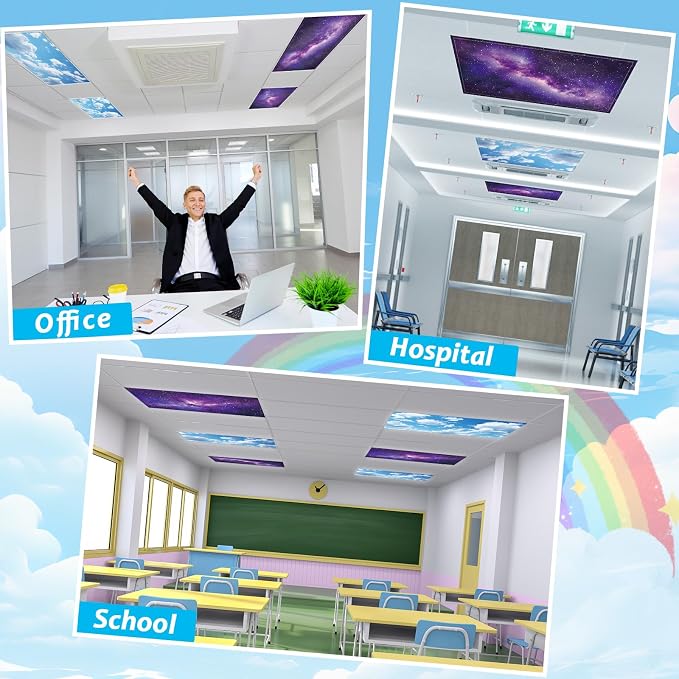 Wiooffen 8Pcs Fluorescent Light Covers - Image 6