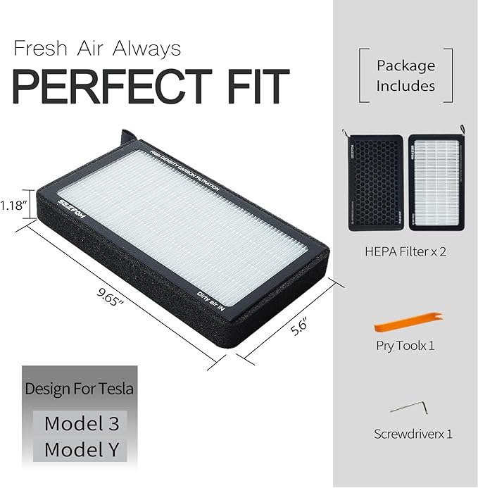 HEPA Cabin Air Filter for Tesla Model 3 Model Y - Image 4