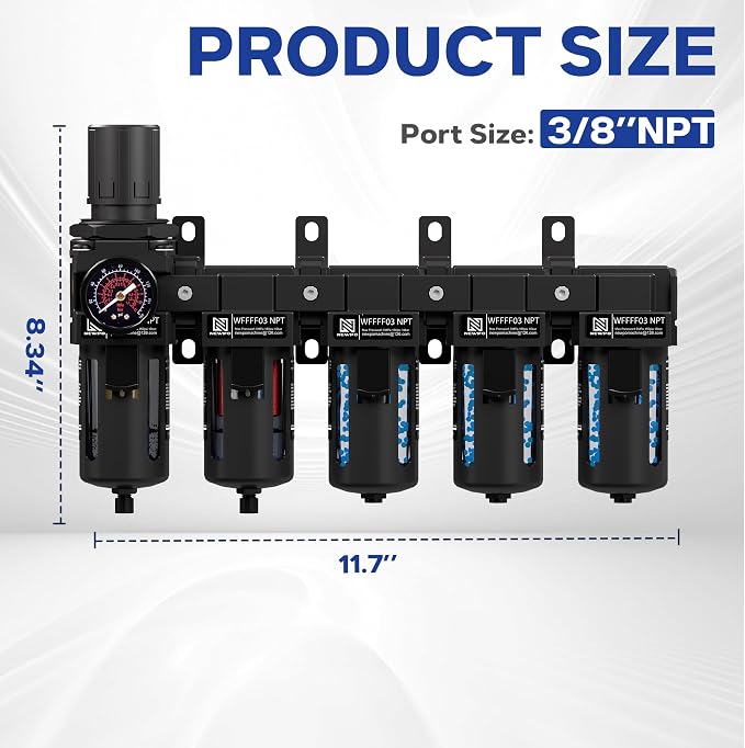 NEWPO 3/8" NPT 5 Stage Air Dryer - Image 2