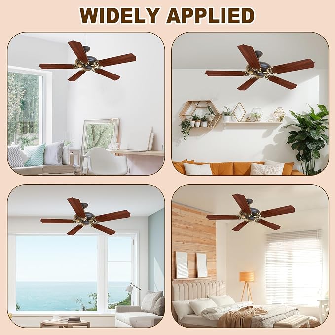 Yaocom 10 Pack 16.54" Ceiling Fan Replacement Blades and Blade Arms Kit - Image 7