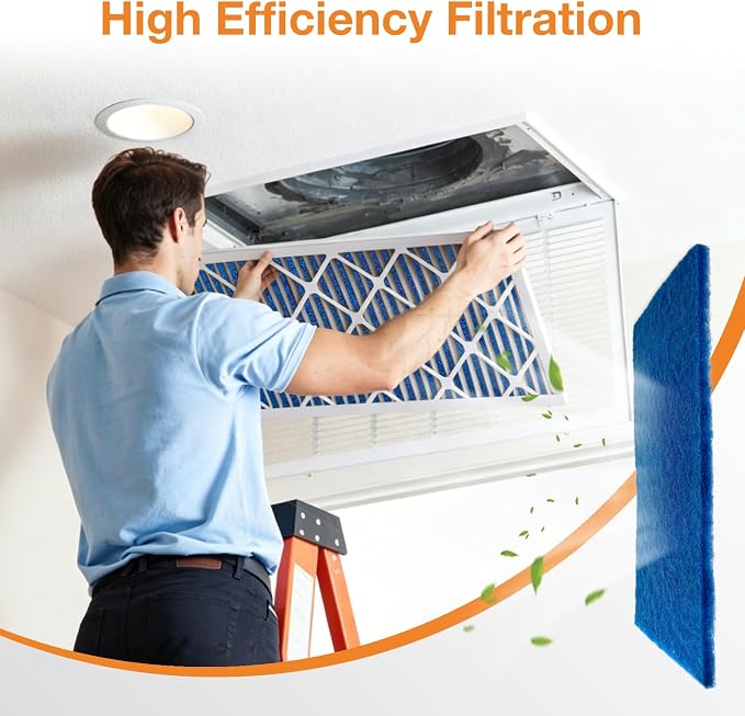 2 Pack 20x30x1 Reusable Air Filter, Washable Cut-to-Fit HVAC Media - Image 4