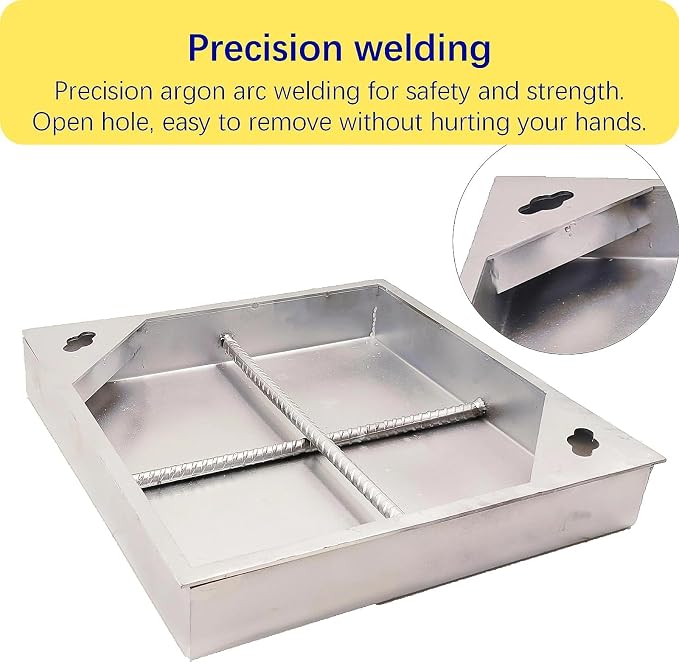 16x16 in Invisible Stainless Steel Manhole Cover and Frame - Image 5
