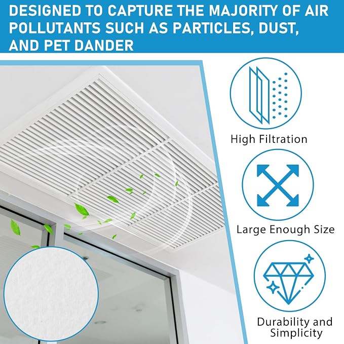 Pangda Merv 8 Filter Material, 19.37 Ft² Cut to Fit Air Vent Filters - Image 4