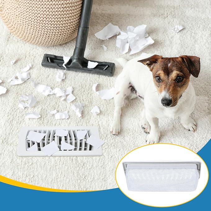 Zonon 12 Pcs 4 x 10 Inch Floor Register Trap Cover Vent Screen - Image 2