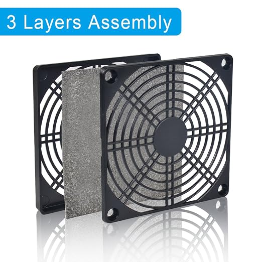 ELUTENG 120mm Fan Filter 2 Pack IP40 Dustproof Blower Guard ABS Computer - Image 2