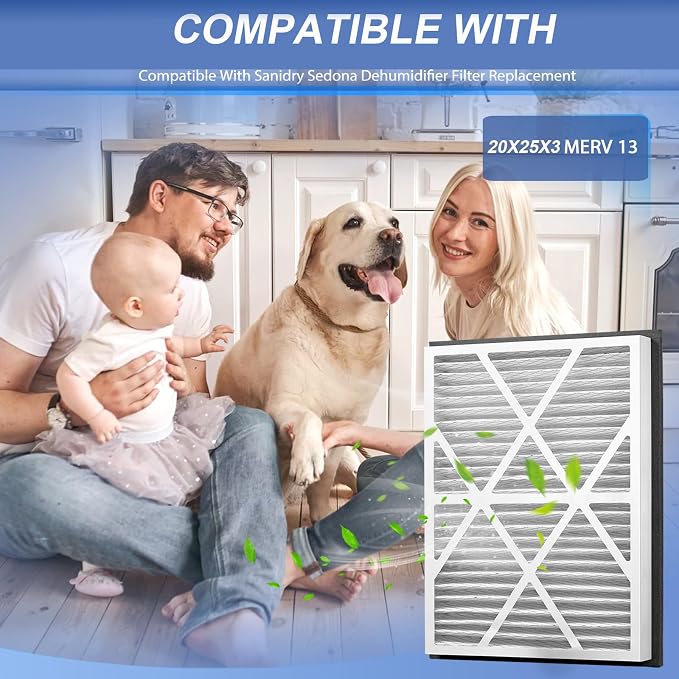 2 Pack 20''x25''x3'' Air Filter Replacement fo Compatible - Image 2