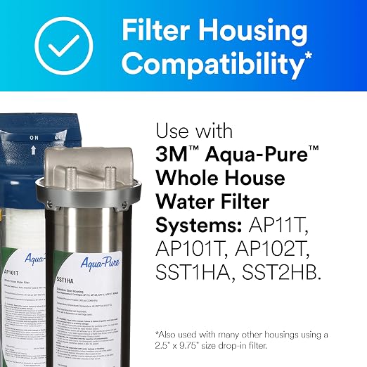 3M Aqua-Pure AP110 2-Pack Whole House Replacement Water Filter Cartridges - Image 2